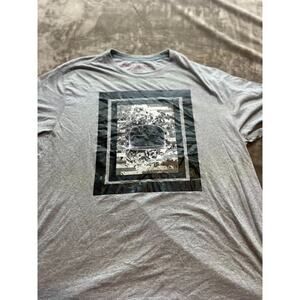 Robert Graham Shirt Mens 2XL Gray Knowledge Wisdom Casual Designer T-shirt‎